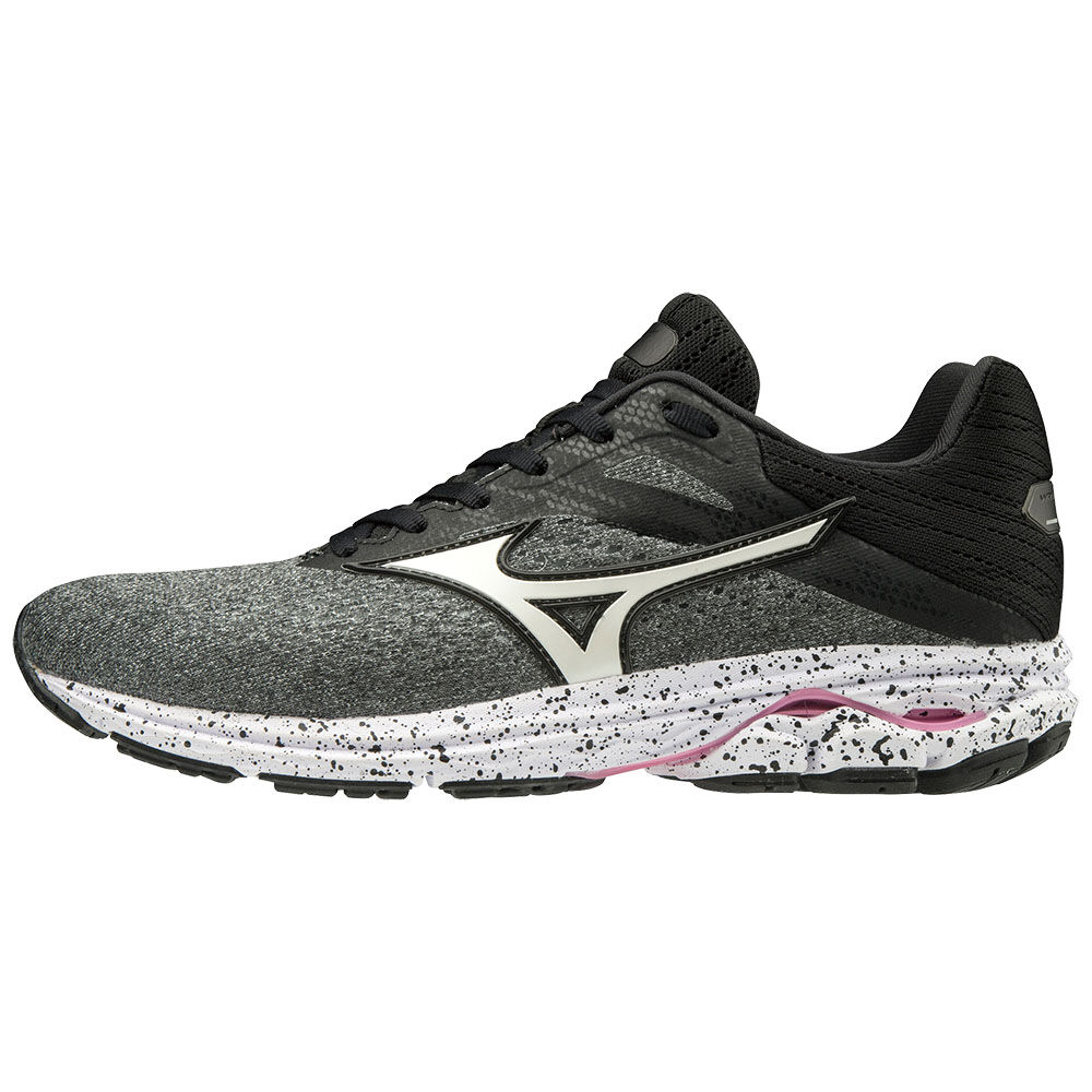 Zapatillas Running Mizuno WAVE RIDER 23 Mujer Gris/Blancas/Negras Baratas IJEX-40237